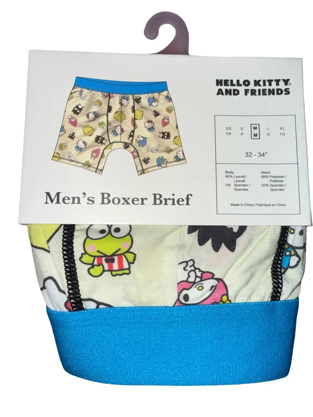 Sanrio Hello Kitty And Friends Men’s Boxer Briefs Medium (32-34”) New with Tag